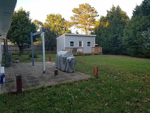 Pergola and posts being removed