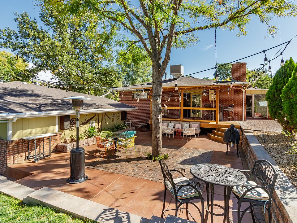 View from backyard to patio 