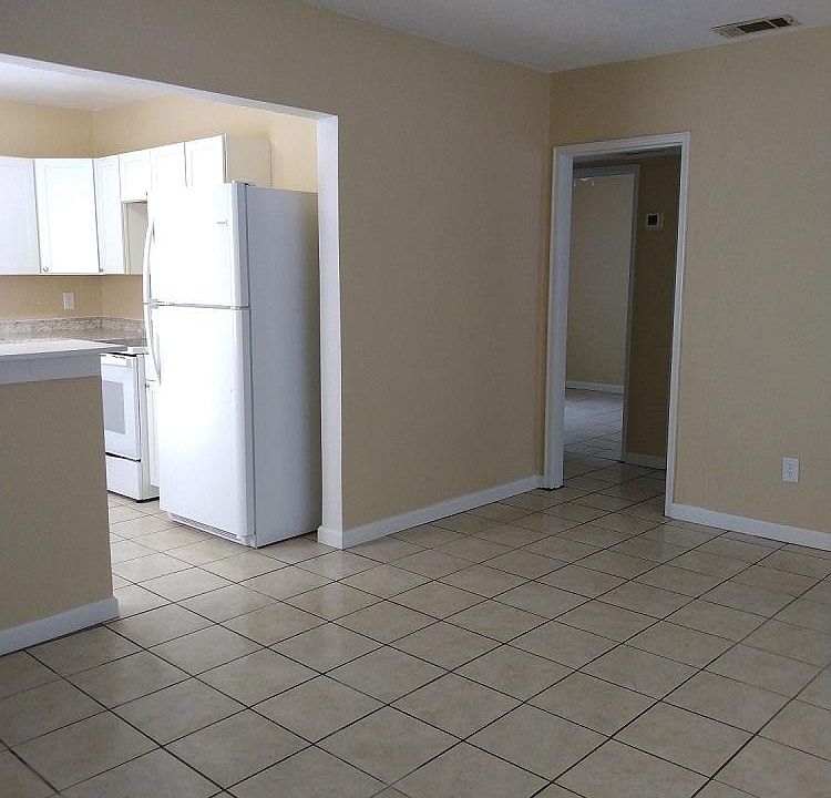 View from Living Room into Kitchen Entry