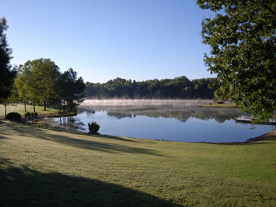Mist on large lake