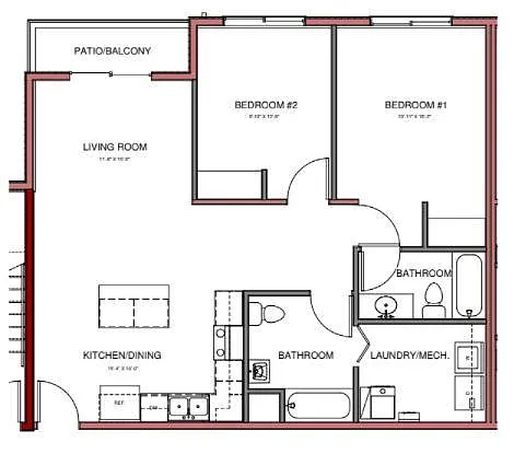 Floor plan Concord- ADA