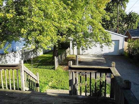 Fenced backyard