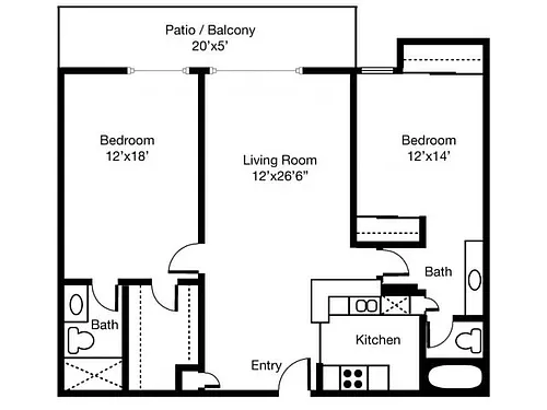 Floor plan 988