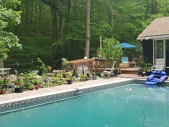 Waterfalls and pool