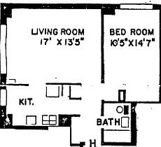 2nd image of 350 W 51st St APT 3H