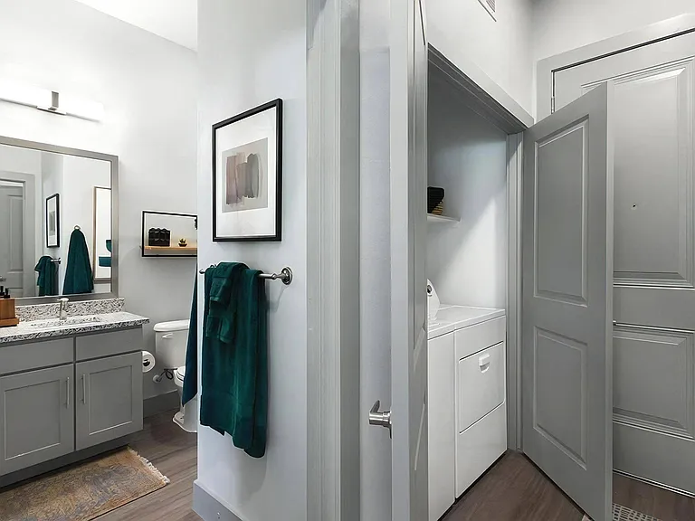Rhythm Bathroom and Washer and Dryer