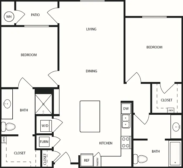 Navi floor plan Novi at Jordan Valley Station Apartments