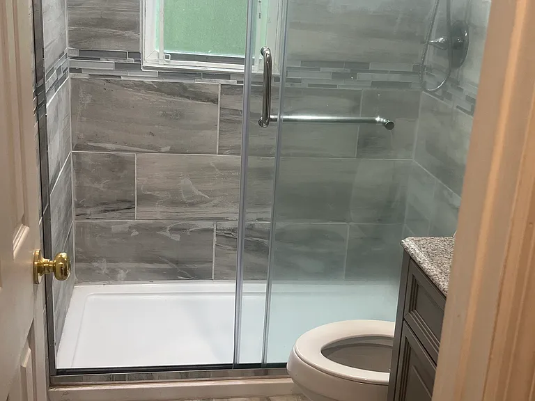 Bathroom with walk in shower