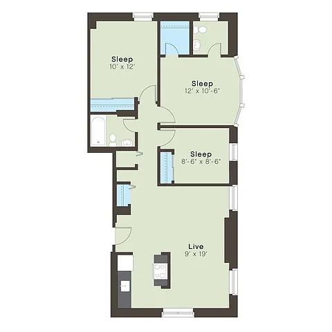 Floor plan duke3bc