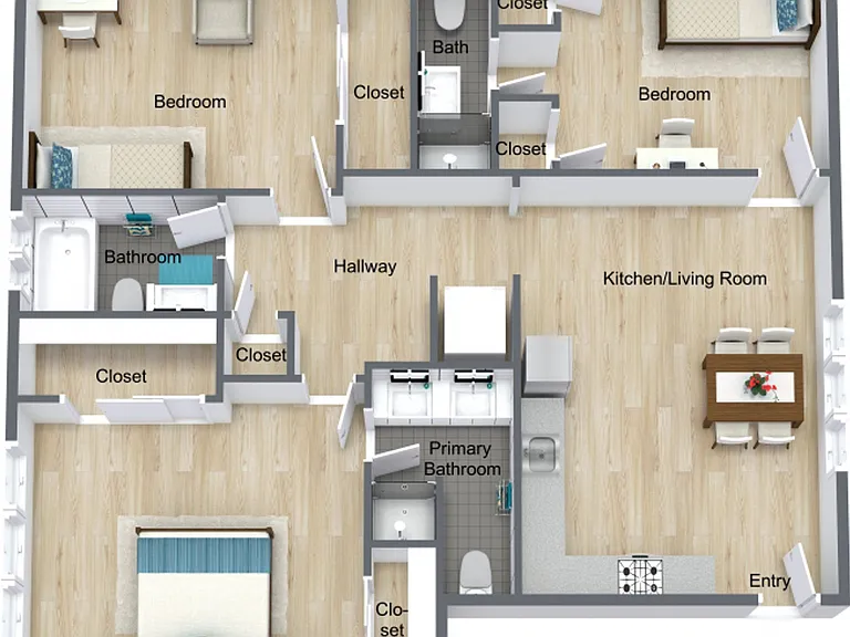 Duplet at Hillcrest | Modern Studio, 1 & 3 Bedroom Apartments — Photo 15