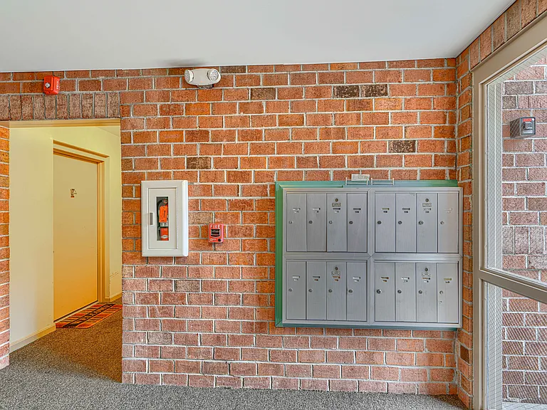 Mail area in foyer