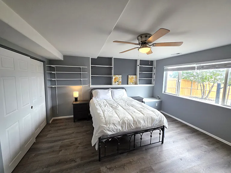 Basement bedroom