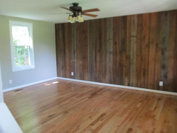 Living Room with Barn Siding Wall