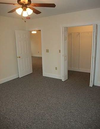 Bedroom with large closet