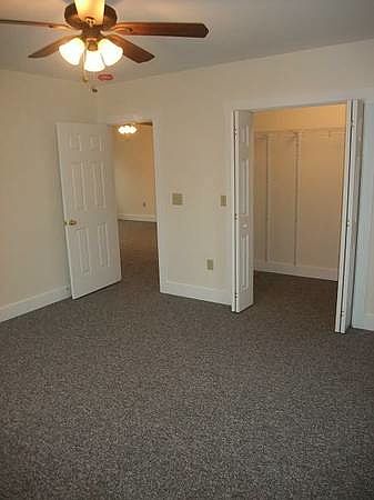 Bedroom with large closet