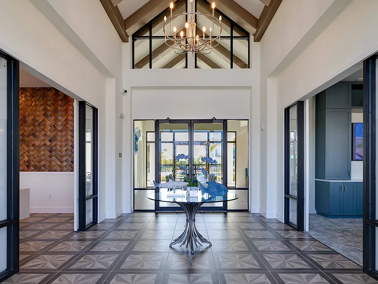Imperial Crossing Luxury Apartment Homes community entrance area.