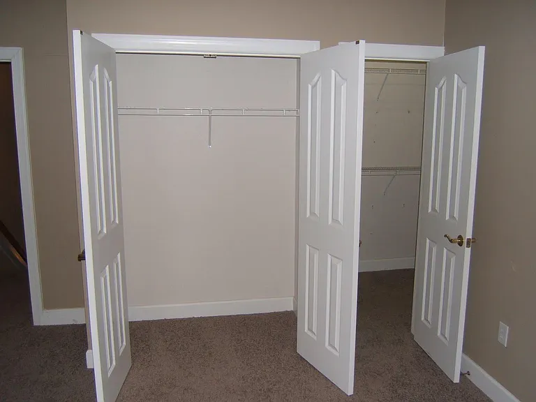 2 huge closets in master; on the right is walk in closet.