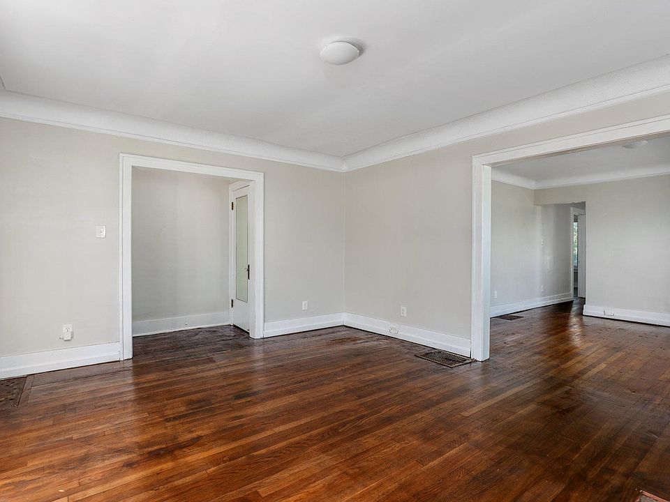Living room and dining room
