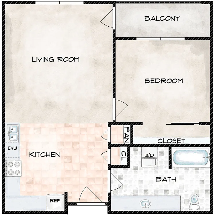 Floor plan 1X1