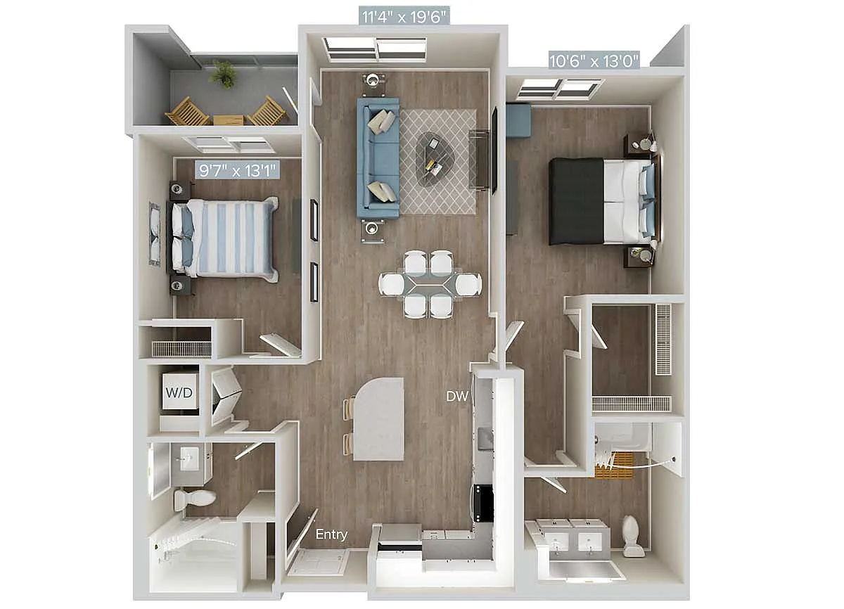 Floor plan B2AM-423