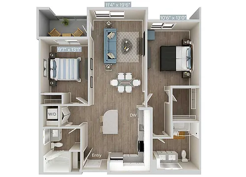 Floor plan B2AM-423