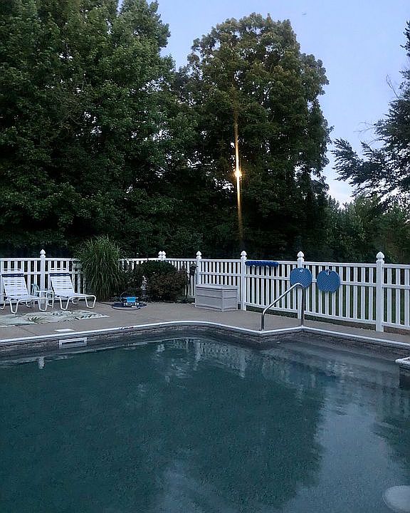 Pool evening view