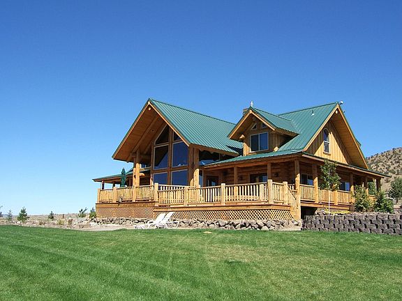 Log Home - Front View