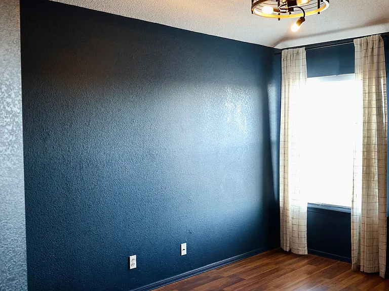 Bedroom 2, Modern ceiling fan.
