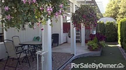 Patio
						:
						Covered patio; Fenced and row of Arbor vidae creates a private space.