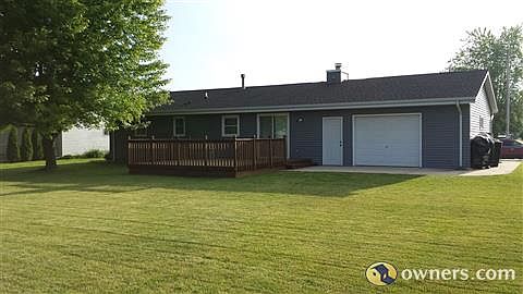 Rear view of home.