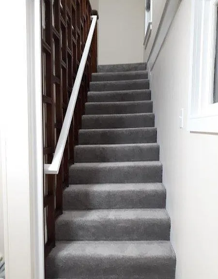 up the stairs