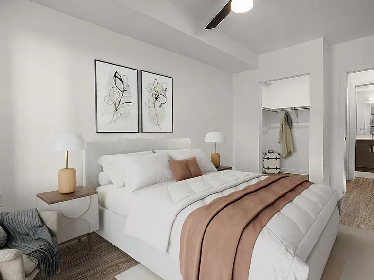 Virtually Staged Bedroom