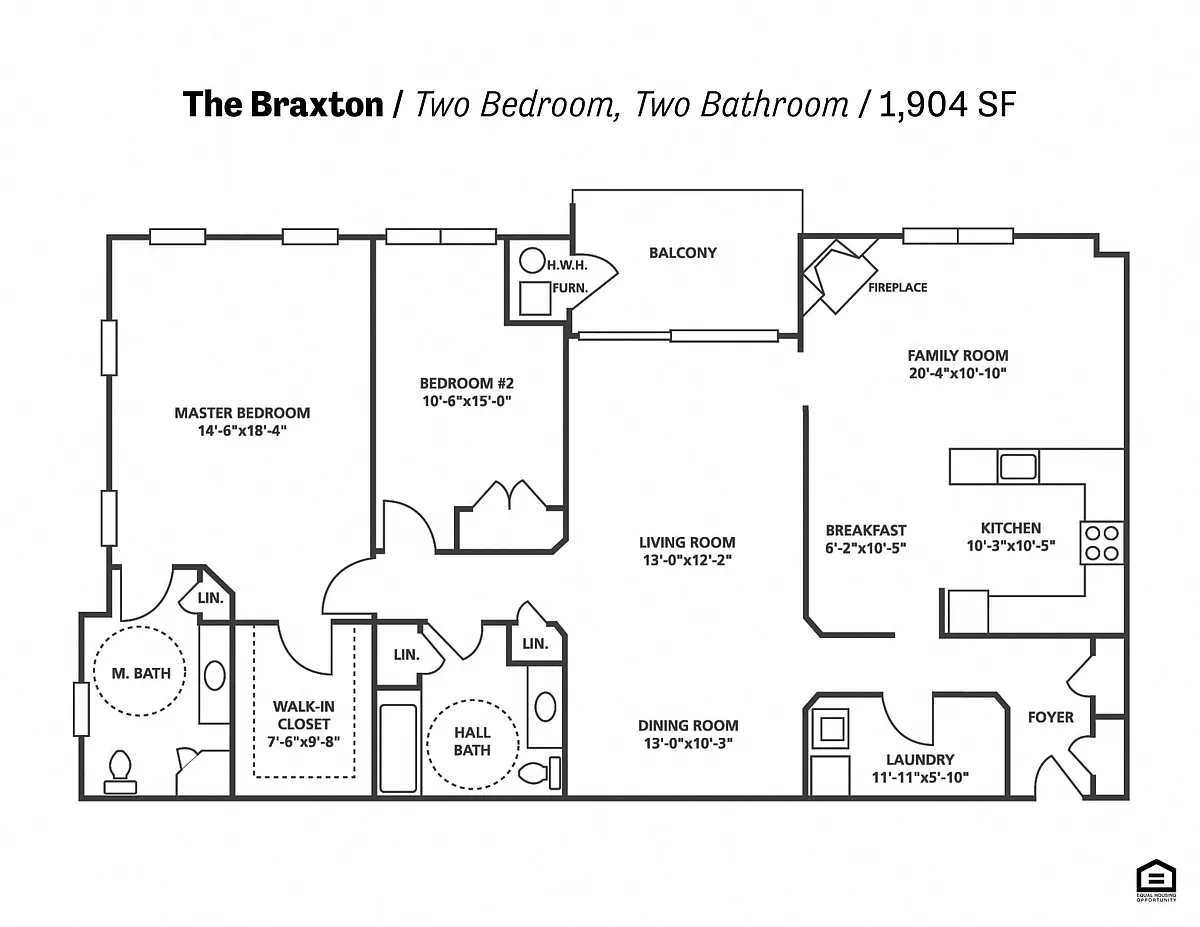 Floor plan The Braxton