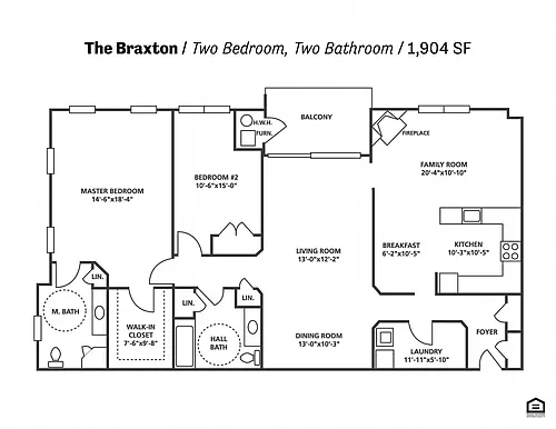 Floor plan The Braxton