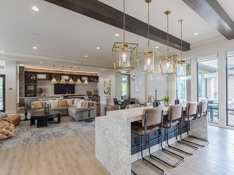 Lounge Area With Bar Seating