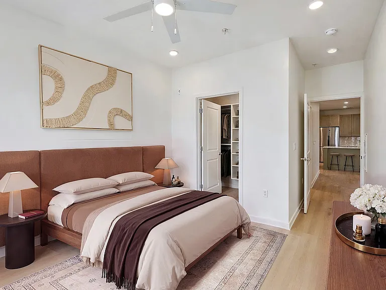 The Row & Gardens Collections - Spacious Bedrooms with Warm Wood-Inspired Flooring
