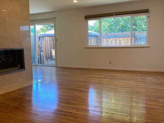 Living room with recessed LED lighting