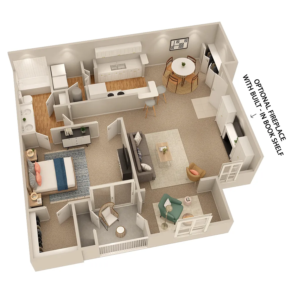 Floor plan A2 w/ Sunroom