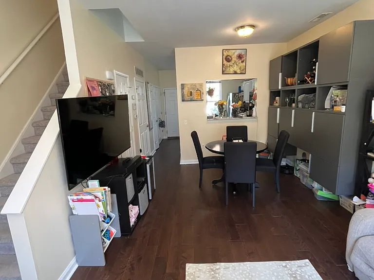 Main living area with new hardwood floors