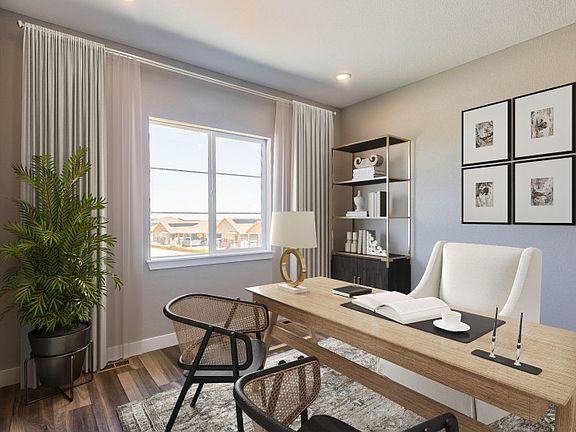 The Preserve home design features a spacious den directly off the entrance.