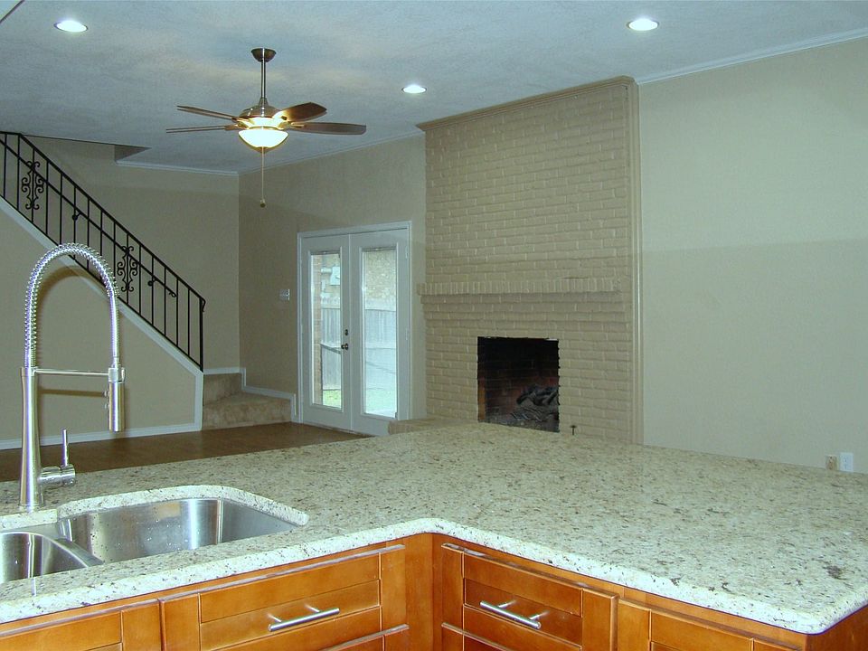 Kitchen is open to the living and dining area.