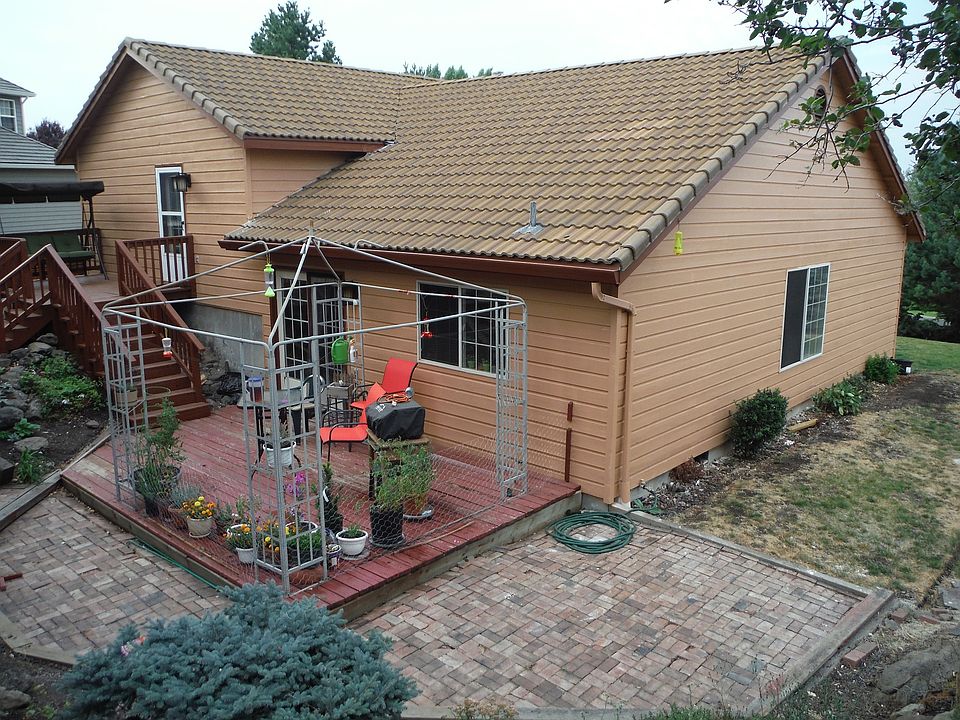 Looking down from back yard 