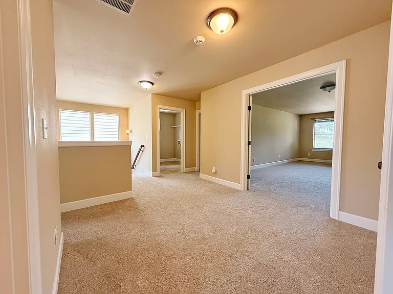 Top of stairs.