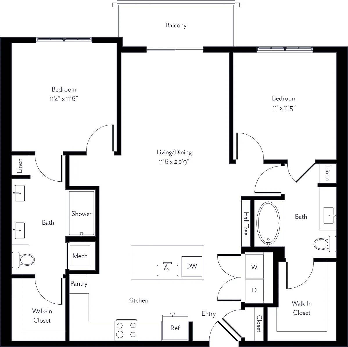 Floor plan Cosmopolitan