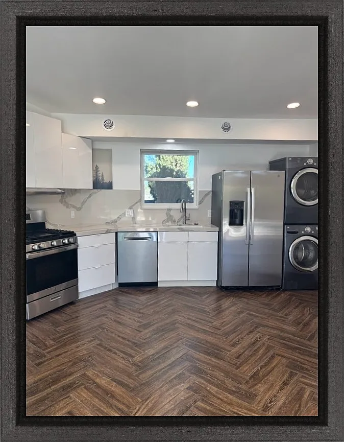 The kitchen and appliances are shown without a dining table - 3782 Riesling Ct