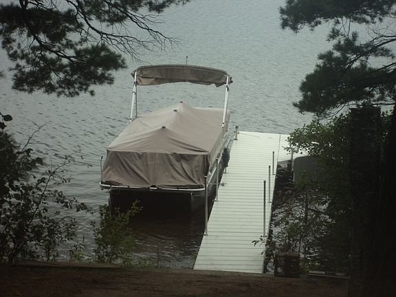 Toward the lake from cabin