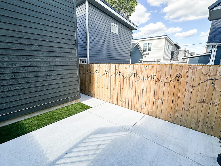 Backyard Patio with Auto On/Off String Lights