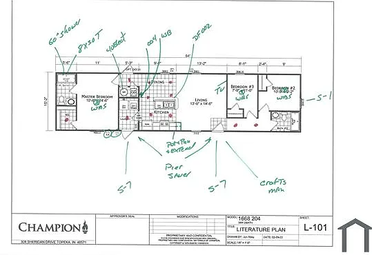 3 bed, 1088 sqft, $1,250 — Photo 2