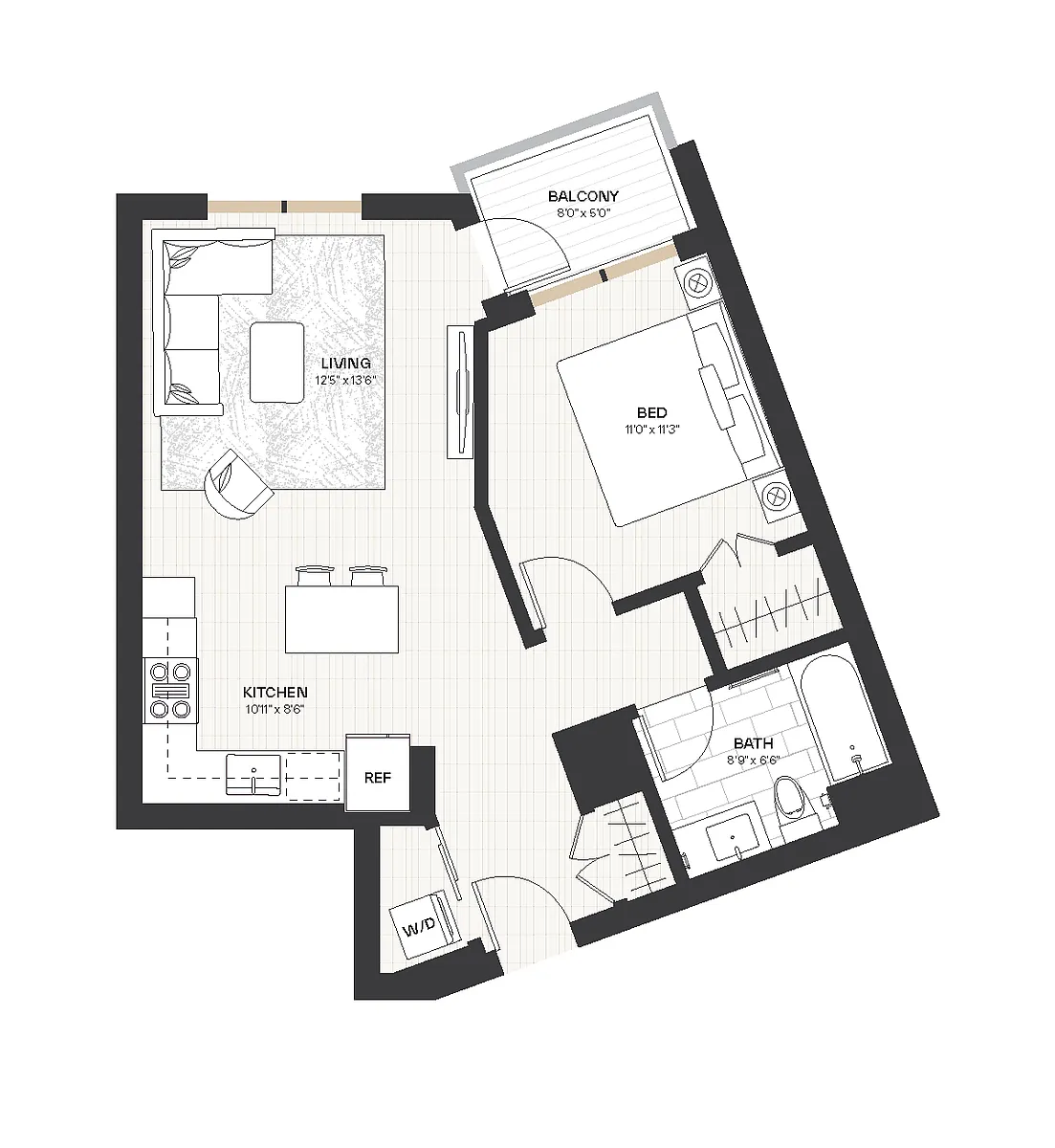 Floor plan 1B5