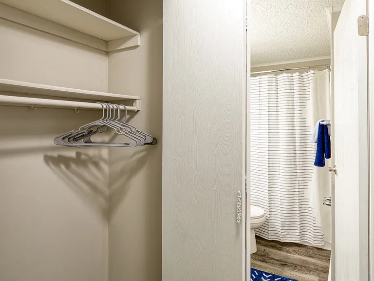 Hall Closet in the One Bedroom